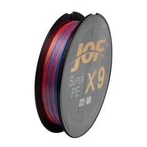 JOF X9 9합사 300M PE라인 배스 쏘가리 쭈꾸미 루어 원투, 오색 0.8호