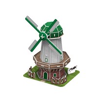 퍼즐피플 3D종이/우드락 입체모형퍼즐, 3D우드락 네덜란드 풍차, 20조각p