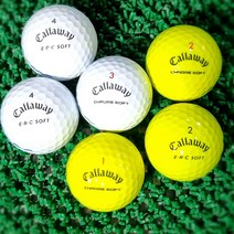 캘러웨이 트리플트랙 (삼선 퍼팅라인) 로스트볼 10구, (A-/B혼합), 옐로우