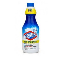 유한락스 피부저자극 표백제 흰옷 얼룩제거제 1L, 3개