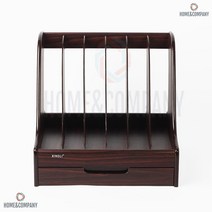 서류받침대 오피스진 6칸 원목 파일박스 입시생 직장인 학습지 파일거치대
