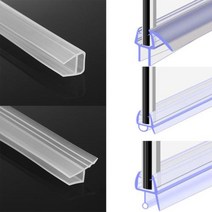 유리문 웨더스트립 씰링 스트립 1M 612mm 유용한 창 목욕 스크린 실리콘 고무 씰 홈, H shape+12mm