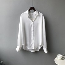여성카라셔츠 새틴 백화점퀄리티 커리어우먼스타일 여성셔츠