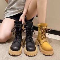 MUZE 레이스업 워커 앵클부츠