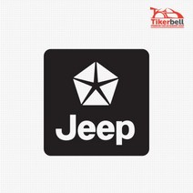 첫차꾸미기 Jeep 지프로고 데칼스티커 레이꾸미기 미니쿠퍼스티커 30대여성, 대형, 그레이