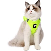 고양이캣휠 캣휠 고양이휠Heywean 고양이 하네스 및 목줄 - 초경량 탈출 방지 칼라 러, 04 Large_05 블루.