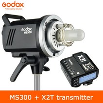 카메라플래시 스피드 라이트 카메라 후레쉬 Godox ms200 200w 또는 ms300 300w 2.4g 내장 무선 수신기 경량 소형 및 내구성 bowens 마운트 스튜디오, ms300 x2t 추가, 캐논을 위해