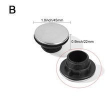 배관자제 스토퍼 스테인레스 스틸 누수 방지 워터 스토퍼 수도꼭지 구멍 커버 싱크 플러그 장식 욕실 액세, 09 B