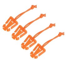 백패킹장비 원터치 루프탑 차박 에어 텐트 카라비너 D-링 클립 Molle 웨빙 EDC 부착 샤클 그림록 버클 백팩 등산 하이킹 산악 캠프 스냅 잠금 야외 장치, 백패킹장비 Orange 4pcs