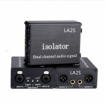 노이즈필터 XLR 오디오 아이솔레이터 6.35 다른 접지 전류 제거 어쿠스틱 필터 노이즈 la2s, 한개옵션0