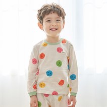 더미누 더미누 이모티콘 무형광 자가드 편면긴팔