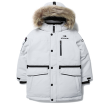 아이더 아이더(EIDER) 이월상품 남아 여아 공용 겨울 스투키시리즈 사파리타입 생활방수 방풍 에코퍼 기본핏 내구성 중량 구스다운 JMW21551 STOOKY LONG (스투키 롱) UNI 키즈 다운자켓 C2