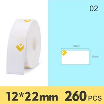 프린터 부품 멀티 컬러 열전사 인쇄 용지 스티커 D11 방수 라벨 용지 슈퍼마켓 가격, 02 02