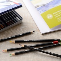 동아측기 [더웬트] 아카데미 워터칼라 팬슬(Academy Watercolour Pencils), 36색