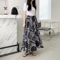 페이즐리 롱 스커트 1097639