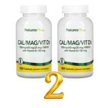 뼈 건강 관절 칼마디 칼슘/마그네슘/비타민D3 비타민K2 함유 180정 2통