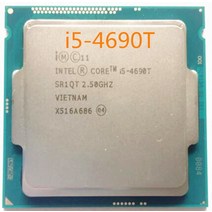 인텔 I5-4690T I5 4690T CPU 프로세서 2.5G 45W 쿼드 코어 22nm 산성 조각, 한개옵션0
