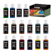 가죽공예 acrylic leather paint 35ml 스니커즈 소파 자켓 가방 지갑 car seat leather paint for repair diy painting, 청록색-35ml