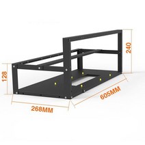 PC 케이스 12 gpu open mining frame rig case 3 rig, 8 GPU 마이닝 케이스