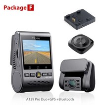블랙 박스 viofo a129 pro duo 4k 듀얼 대시 캠 최신 4k dvr 2020 차량용 카메라 gps 주차 모드 g-센서 sony sensor with wifi 4k, F, 협동사, 비오포 128GB