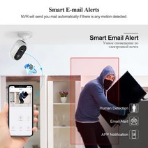 보안 외부 가정용 야외 CCTV Techage-HD 3MP 배터리 전원 와이파이 IP 카메라 양방향 오디오 무선 충전식, 03 3MP Add 64GB Card