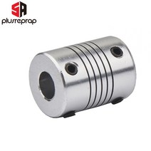 3D프린터 관련 부품 용품 플렉시블 커플링 커플러 샤프트 5mm 6mm 6.35mm 8mm 10mm 모터 조 4 세트 나사, 07 6mm to 6mm