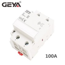 동체감지기 동작감지기 방범 움직임 감지 센서 geya gyhc 2phase 100a ac contactor 220v 230v din rail 가정용 모듈형 접촉기 스위치 호텔, 2p 100a 2no 230vac