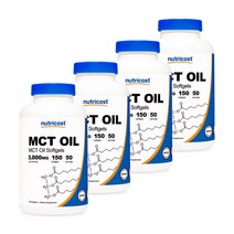 MCT 오일 1000mg 150소프트젤 4병, 4개, 단품, 단품