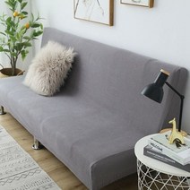 소파커버 쇼파 sofa cover 천갈이 덮개 폴라 플리스 홈 침대 슬립 솔리드 벤치, 밝은 회색, c 191-210cm