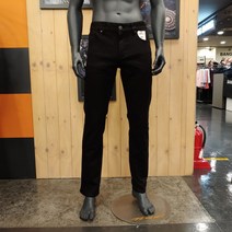 잠뱅이 남자 사계절 밑위길어 편안한 여유있는 일자 블랙 스판 청바지934