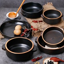 친환경 투톤 내열 양머리 전골 뚝배기 된장 찌개 냄비 가정용 업소용 식당, 선택03-영 뚝배기 투톤 3호