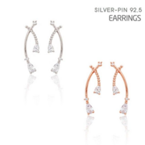 92.5 Silver-pin 세츠나 은침 귀걸이 AE159 AE160 [SN:0315FC#728], AE160_로즈골드