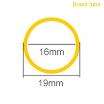 H62 튜브 파이프 외경 19mm 벽 두께 0.5mm 2mm 모세관 중공, 03 OD19 ID16_01 245mm