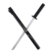 [용천가검] 용무늬 닌자목검 (73cm 용각 장검 나무칼 흑검 이순신 장군칼, 검정