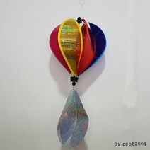 허수아비 새쫓기x4개 열기구모형 바람개비 조류퇴치기, 4개