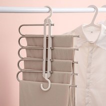 고급형 신박한 5단 바지 걸이 가로세로 정리 옷걸이 공간활용 단일 청바지 정리법 치마 하의용 스커트 행거 옷장 드레스룸 걸이대