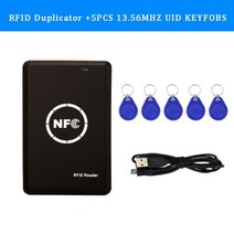 RFID 카드 리더 복사기 125KHz Key fob NFC 스마트 리더기 라이터 1356MHz 암호화된 프로그래머 uid keyfobs 복사기115881, [02] style b