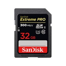샌디스크 XPK-32GB니콘D780/D750/D500 SD메모리카드 UHS-Ⅱ SDXC 300MB/s, 32GB