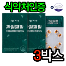관절 팔팔 씨스팡 관절영양제 효능 씨스팜 뉴질랜드초록홍합 오일 발목 손목 무릎 팔꿈치 연골에좋은영양제, 3박스