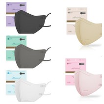 아에르 KF80 어드밴스드 대형 마스크 새부리형 30매입 화이트 블랙 그레이, 소형(S) - 핑크