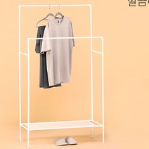 2단 코너형 기성 옷거리 창고형 다이소 이케아 스타일 시스템 행거, 블랙
