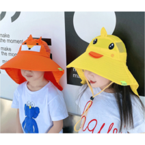 바로배송 썸머 여름 호루라기 모자 유아 아동 키즈 UV차단 자외선차단 야외활동 놀이터 나들이 바캉스 물총놀이 여아 남아 공용 플랩캡
