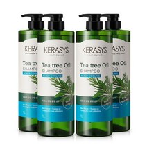 케라시스 티트리 오일 두피쿨링 샴푸, 1L, 4개