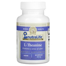 NutraLife LTheanine 200 mg 60 Capsules, One Color, One Size