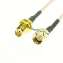 RG316 RG174 케이블 SMA Male To Female Nut 벌크헤드 연장 동축 점퍼 피그테일, 03 RG316 MALE TO FEMALE _ 10