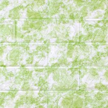 대명 접착식 폼블럭 2.2m 인테리어 벽지 시트지, 그린, 1개