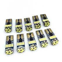 2/10PCS Led W5W T10 자동차 신호 램프 501 194 전구 4014SMD 정리 조명 독서 인테리어 6000K 12V, 01 2PCS_03 White