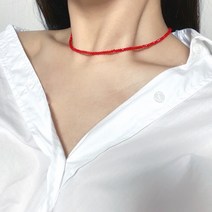이효리 원석목걸이 초커 핸드메이드목걸이 4컬러