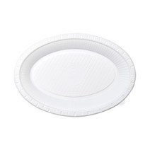 크린랩 친환경 타원접시(310mm) 5개입 - 일회용기/그릇/반찬/소스/밥 파티용품 플라스틱 1회용식기 피크닉/캠핑세트 랲, 1개