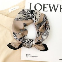 CUTE QUEEN 실크 여성 쁘디 스카프